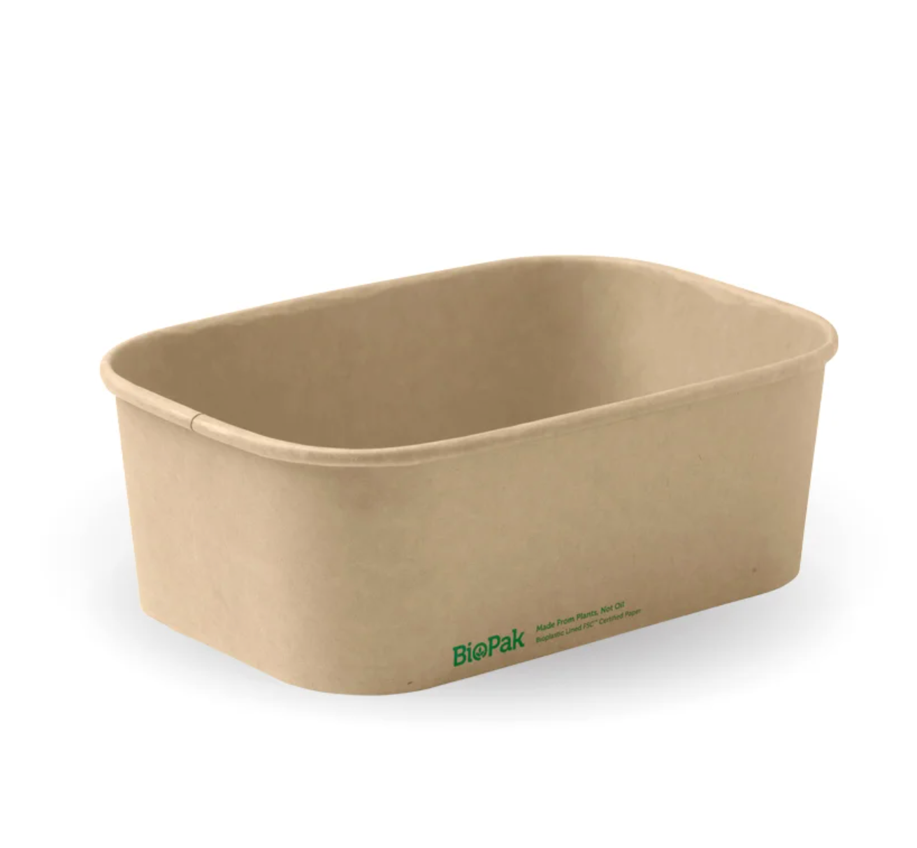 750ml Kraft BioBoard Takeaway Base - 300/carton