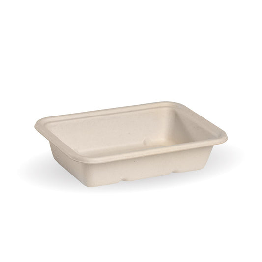 500ml Natural Plant Fibre Takeaway Base - 500/carton