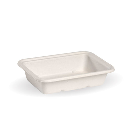 500ml White Plant Fibre Takeaway Base - 500/carton