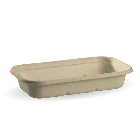 750ml Natural Plant Fibre Takeaway Base - 500/carton