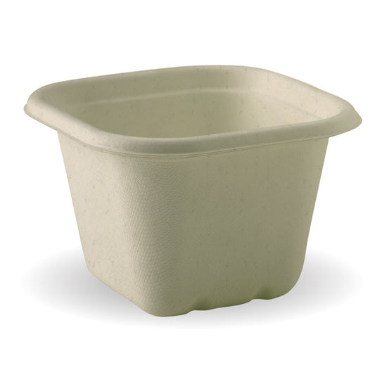 630ml Natural Plant Fibre Takeaway Base - 600/carton